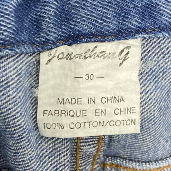 Rare 90s Sneaker Stitched Vintage Jeans Jonathan g - Picture 7 of 8